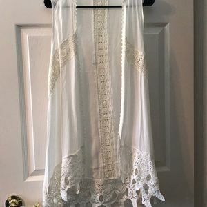 White/Cream Hippie Vest